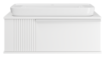 Тумба под раковину Brevita Savoy 90 подвесная (белая)