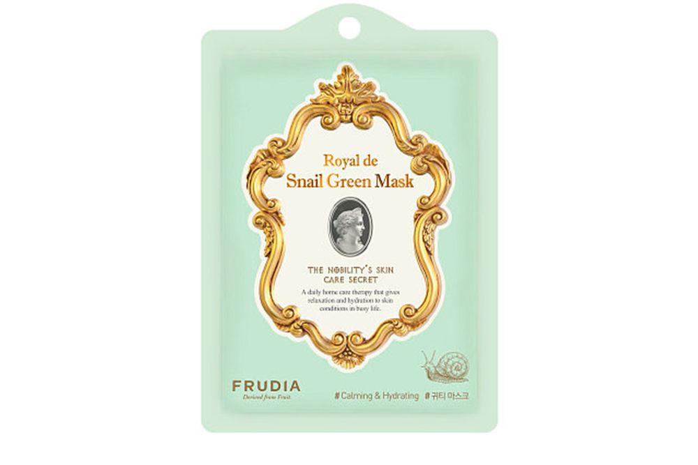 Тканевая маска с экстрактом улитки FRUDIA Royal De Snail Green Mask