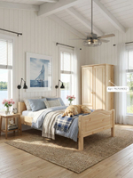 Кровать, 90х200, Рита, односпальная, детская и взрослая, деревянная, с основанием, лак, Dipriz