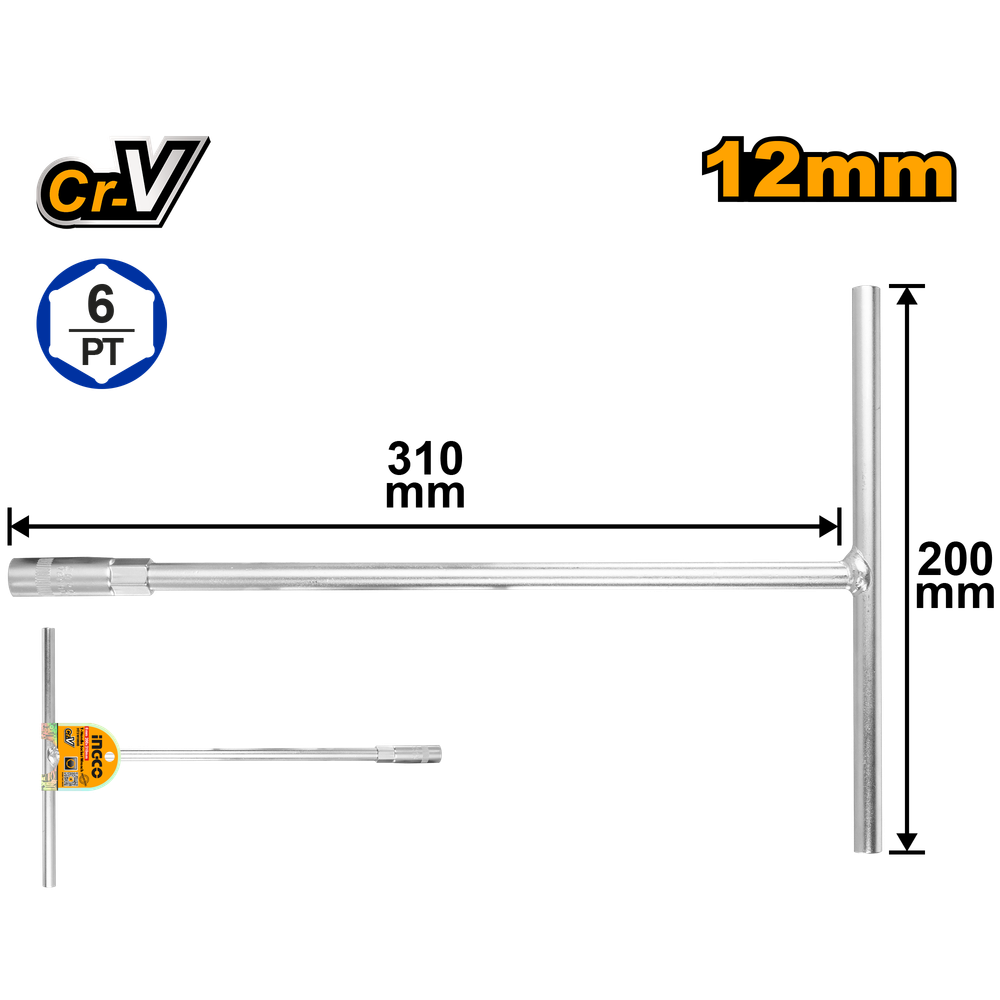 Ключ торцевой INGCO HTSW1208 12 мм