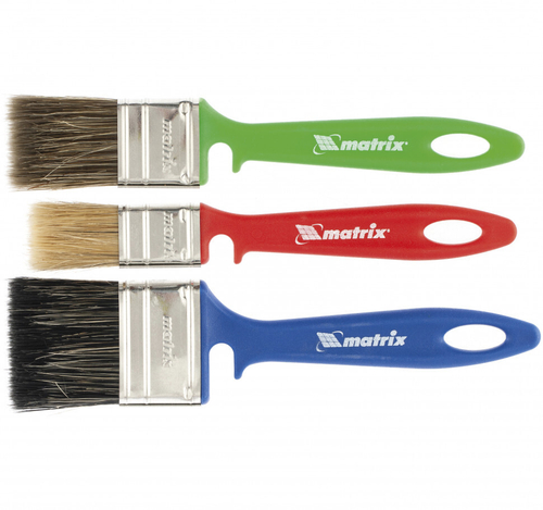 MATRIX Набор кистей «Универсальный» Color Line 25мм/35мм/50мм пластиковая ручка