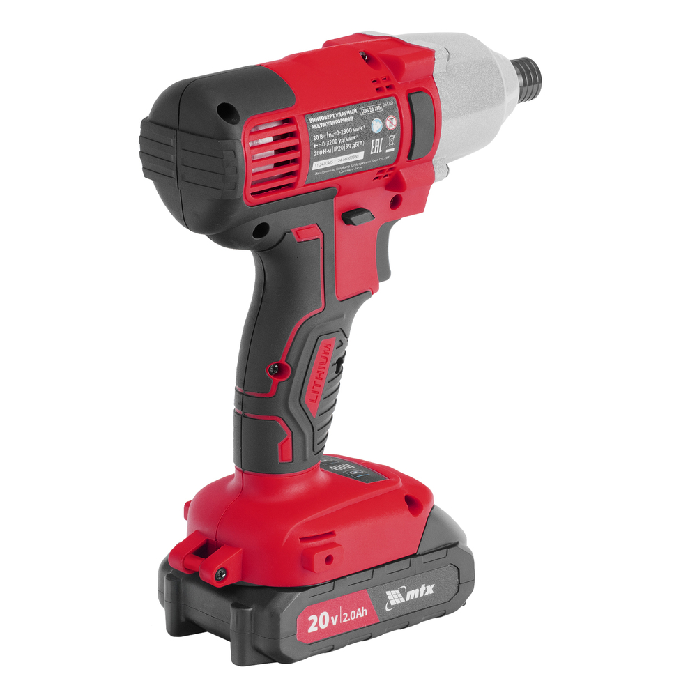 Винтоверт ударный аккумуляторный CIDS-20-280, Li-Ion, 20 В MTX