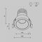 Встраиваемый светильник Maytoni Technical Downlight Dip DL115-10W-3K-B