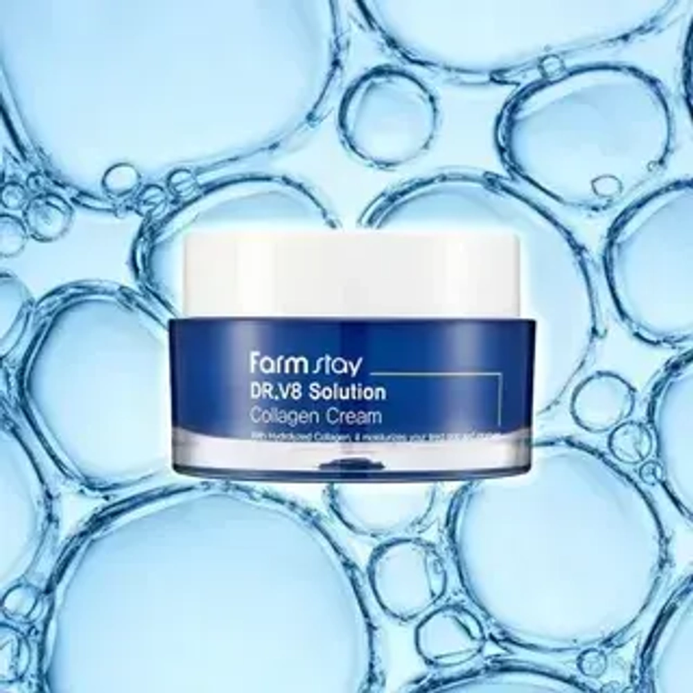 Farm Stay Крем для лица с коллагеном Dr.V8 Solution Collagen Cream