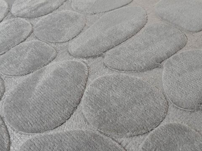 Коврик для ванной Камни 50*80см (cерый)