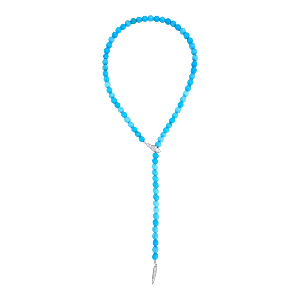 колье-змея из бирюзы