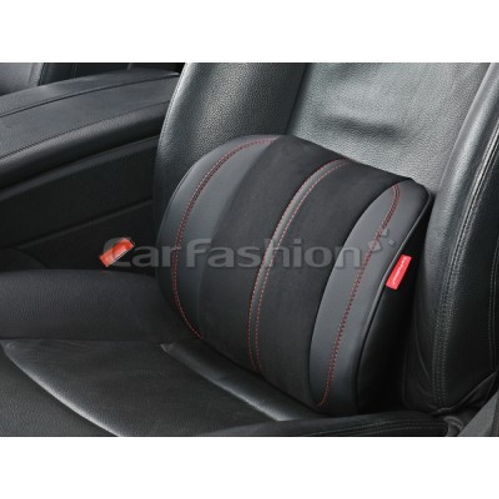 Поддержка поясничная "CarFashion" - «FLEX M» - 41568 -Замш+Экокожа -черный/черный/т.серый