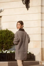 Coat "Allure pied-de-poule"