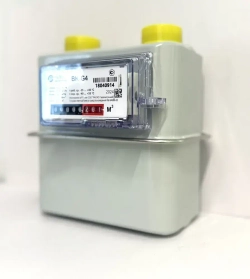 Бытовой диафрагменный счётчик газа ВК-G4 левый, поверка 2025 год