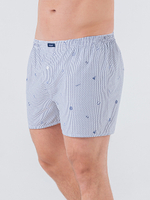 Трусы мужские боксеры синий мелкая клетка