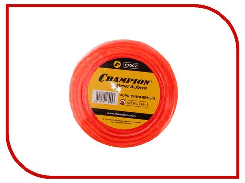 Леска CHAMPION Twisted Square 3,0*25 м (витой квадрат)   C7007