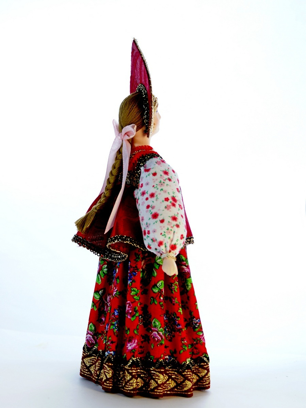 Кукла коллекционная Акулина в народном летнем костюме.