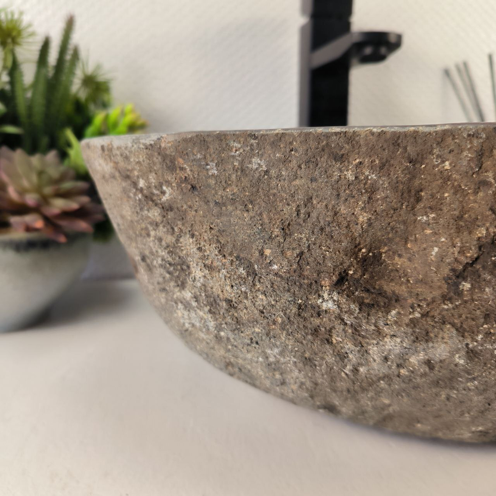 Раковина из речного камня RS-65462 39*35*16 0860