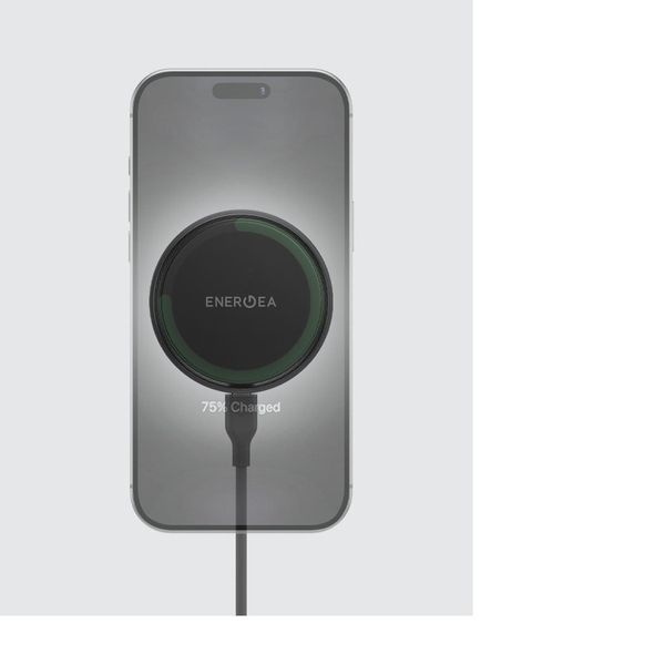 Автокомплект Energea MAGARCTIC DRIVE присоска/вентиляция/кабель/палец зарядного устройства 45W, (MagSafe), Темно-серый | Gunmetal