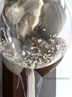 «Для мира ты просто мама, а для нас ты весь мир» воздушная композиция