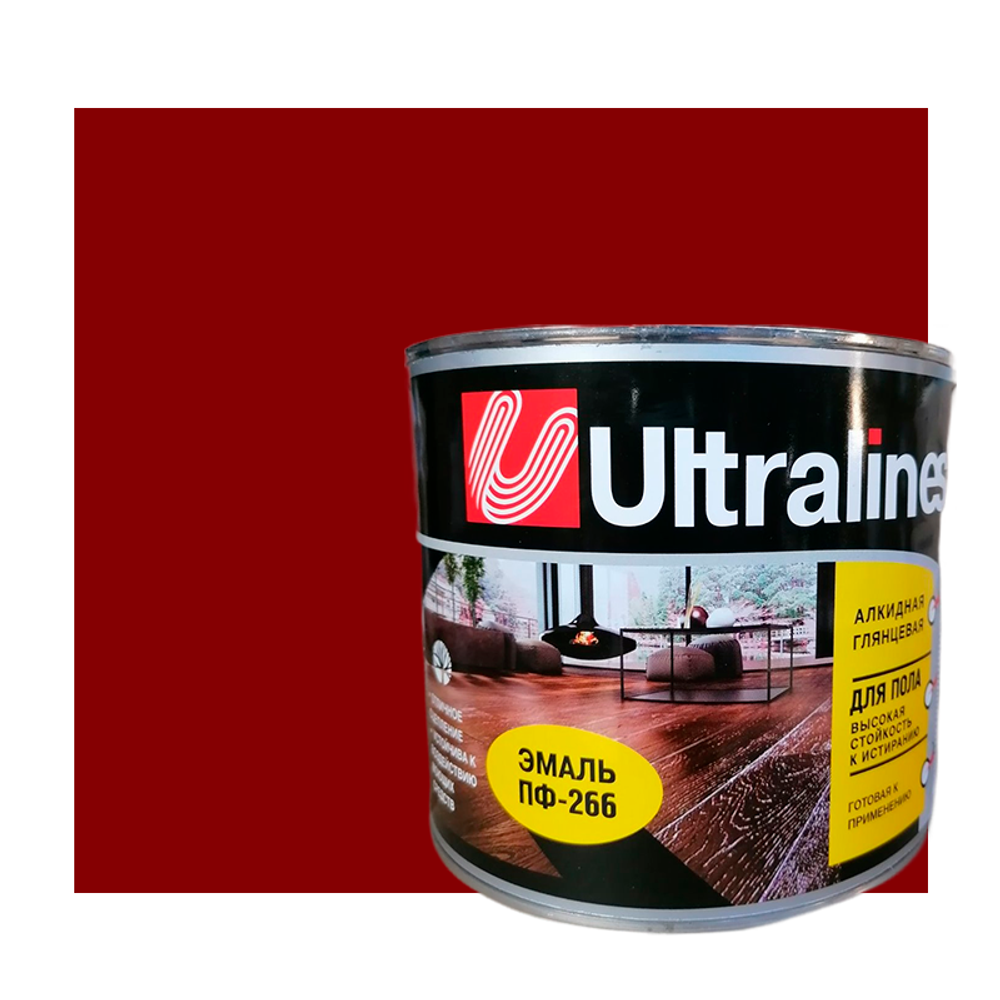 Эмаль ПФ-115 "ULTRA LINES" КРАСНАЯ 2,6кг