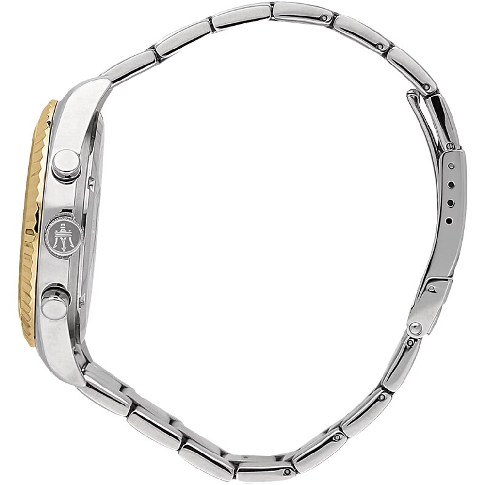 Maserati Wrist Watch Quartz Movement Steel Stainless Steel Strap 43mm Blue Dial Men"s Watches