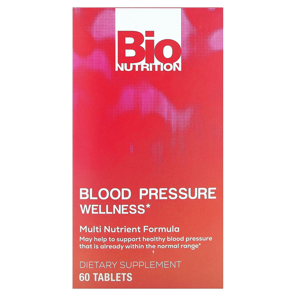 Bio Nutrition, Здоровье кровяного давления, 60 таблеток
