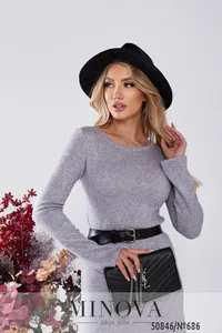 Платье 686-серый Minova