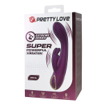 Фиолетовый вибратор-кролик 15,8см со стимулятором клитора Pretty Love Emma Vibrator BW-500100