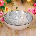 Салатник керамический «Эдельвейс» 13,5*5см, кофейно-синий