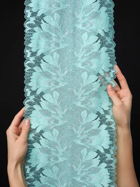 03-77 ОПТ Кружево эластичное 24 см, ментол