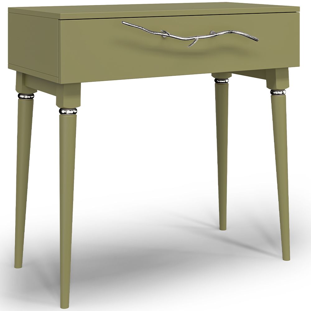 Консоль Арт Колор matte Классик Сильвер Зеленая олива матовая