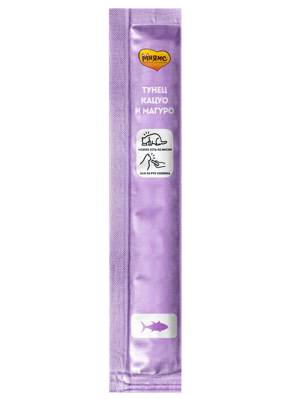 Крем-лакомство Мнямс для кошек с тунцом Кацуо и Магуро 15 г