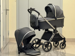 Детская коляска Luxmom FIMOS 999 2в1 (тёмно-серый)