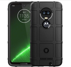 Чехол для Motorola Moto G7 (G7 Plus) цвет Black (черный), серия Armor от Caseport