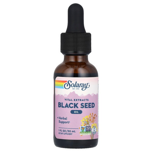 Solaray, Vital Extracts, масло черного тмина, 30 мл (1 жидк. унц.)