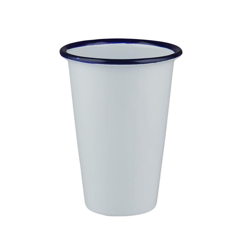 Чашка 450 мл без ручки d 9,3 cм h12,2 см Blue Rim эмалированая сталь SUNNEX [1]