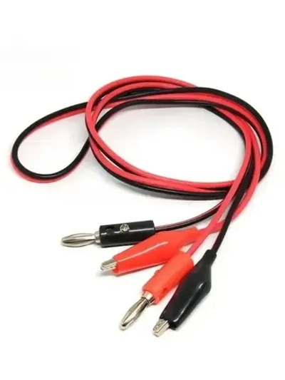 Щупы для мультиметра "крокодил - банан", провод 1метр