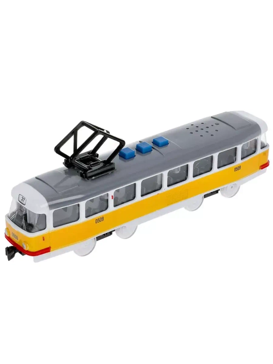 Игрушечный транспорт Трамвай звук свет 21,5 см