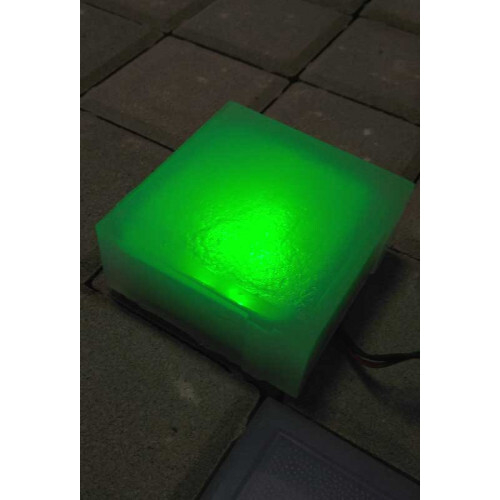 Брусчатка светящаяся 100х100х60 зеленая