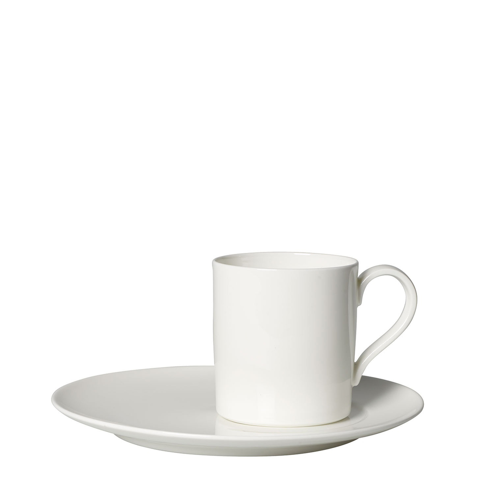 Villeroy & Boch Чашка с блюдцем MetroChic Blanc 210 мл для кофе 10-4654-1310 + 10-4654-1300