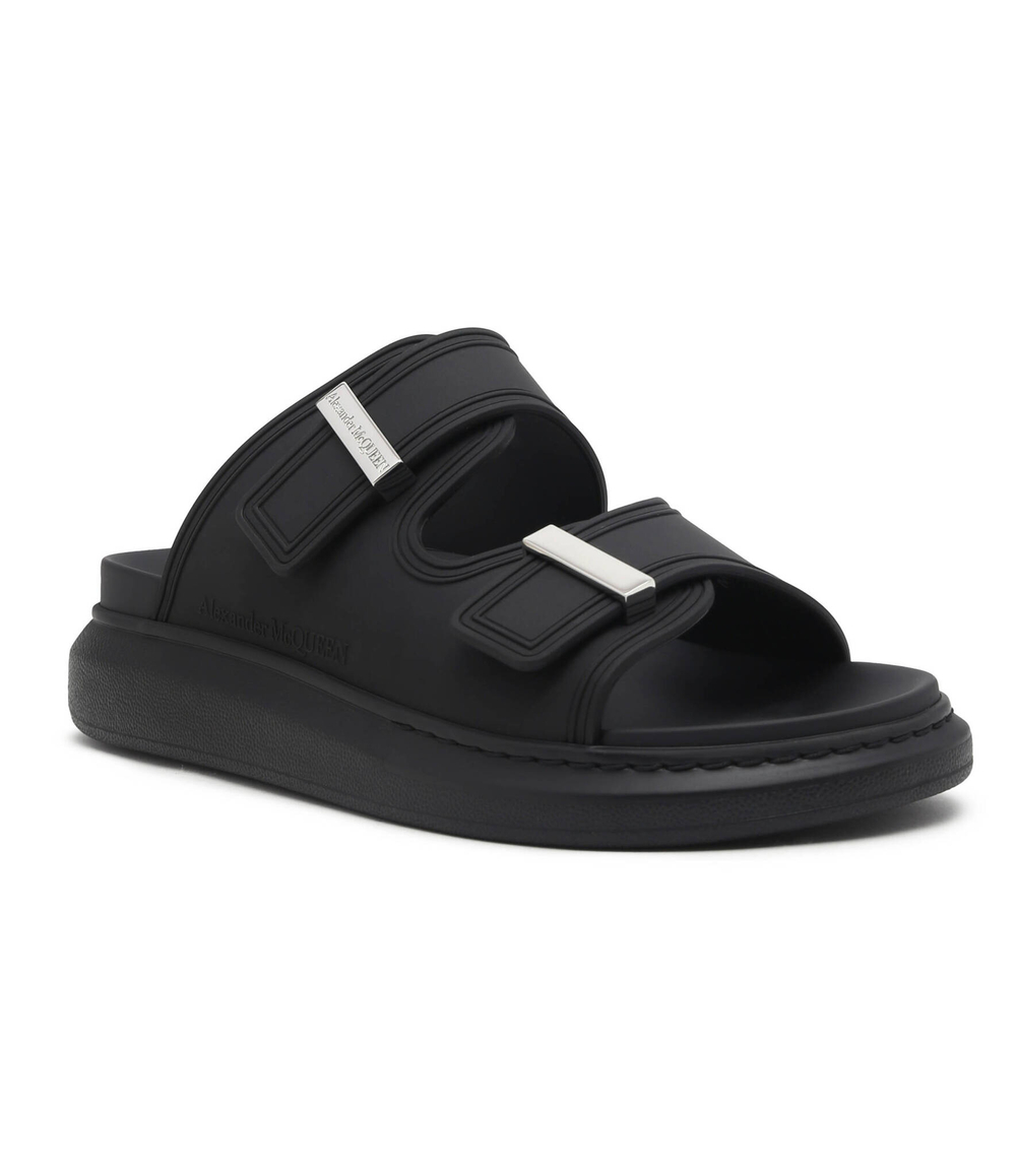 Шлепанцы RUBBER UPPER AND RUB Alexander McQueen - черный(663563 W4Q51)