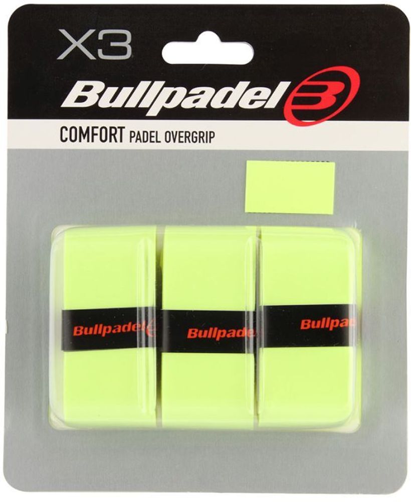 Теннисные намотки Bullpadel Comfort Padel Overgrip GB 1200 3P - амарилло-азурный флюор