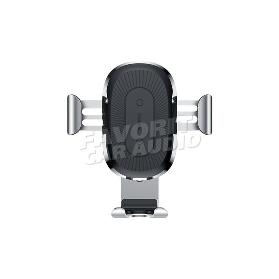 Держатель Baseus WXYL-B09 металл воздуховод бесп. зарядка QI серебряный