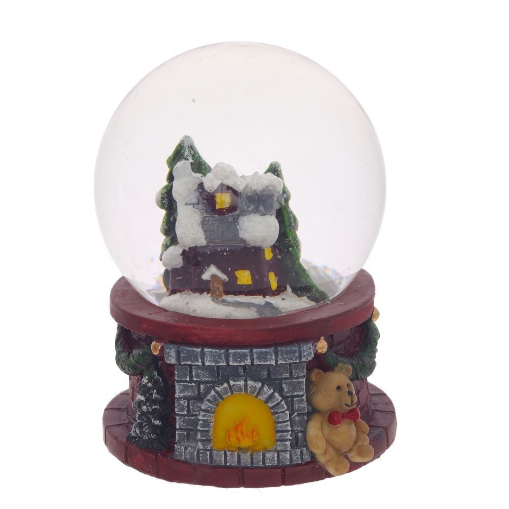 GAEM Фигурка декор с стекл шаре "Домик", D4,5 см, L5 W5 H6 см