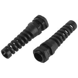 Кабельный ввод сальник ЭРА NO-224-252 с гибким отводом PGR 13.5 (d отв.20.5 мм/d провод.6-12 мм) IP54 (упаковка 10 штук)