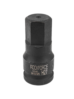 Головка-бита ударная 6-гранная 27мм, 3/4'' RockForce RF-26410027MPB