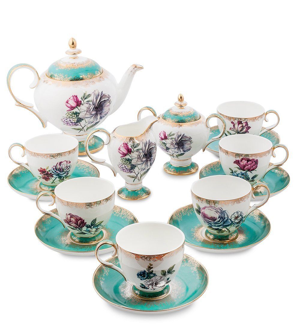 Pavone JK- 20 Чайный сервиз на 6 перс.«Цветок Неаполя»