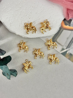 Подвеска "Пегас" 16*16 мм, позолота 14к