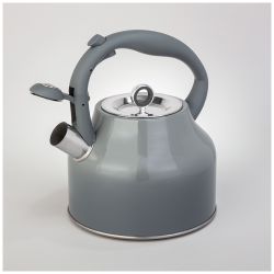 ЧАЙНИК AGNESS СО СВИСТКОМ, 2,8 Л, ИНДУКЦИЯ, ЦВЕТ - СЕРЫЙ ГРАДИЕНТ