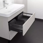 Подвесная тумба-умывальник Comforty Мадрид-80М2(Н) серый шёлк c раковиной CF19595BX-80