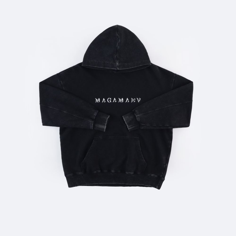 Худи Magamaev Script hoodie (black/washed)