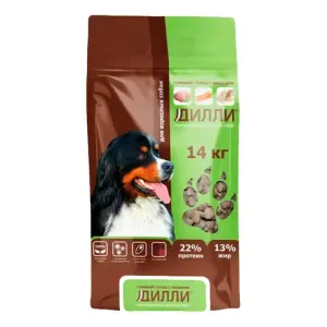 Сухой корм Дилли для взрослых собак "Говяжий гуляш с овощами"