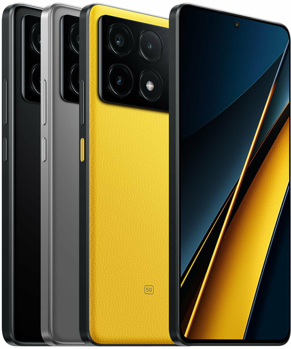 Смартфон Xiaomi POCO X6 Pro 12/512 ГБ Global, Dual nano SIM, серый