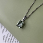 Колье Perfect с зеленым кварцем